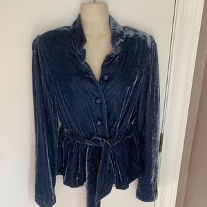 View Collection New York crushed velvet jacket